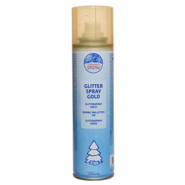 Glitterspray - Dekospray - 100ml - H: 18cm - gold