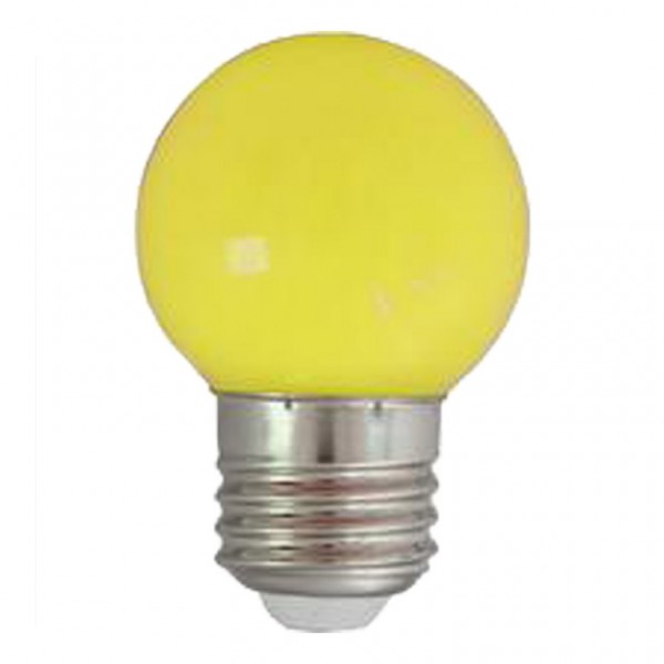 LED-Leuchtmittel | G45 - E27 | 1W | Gelb