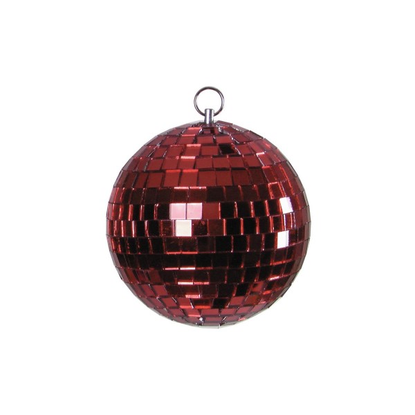 Spiegelkugel 15cm farbig rot- Diskokugel (Discokugel) zur Dekoration - Echtglas - mirrorball rot
