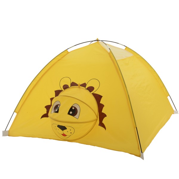 Spielzelt Löwe LIO - Igluzelt für Kinder - Polyester - L: 1,20m - H: 80cm - gelb