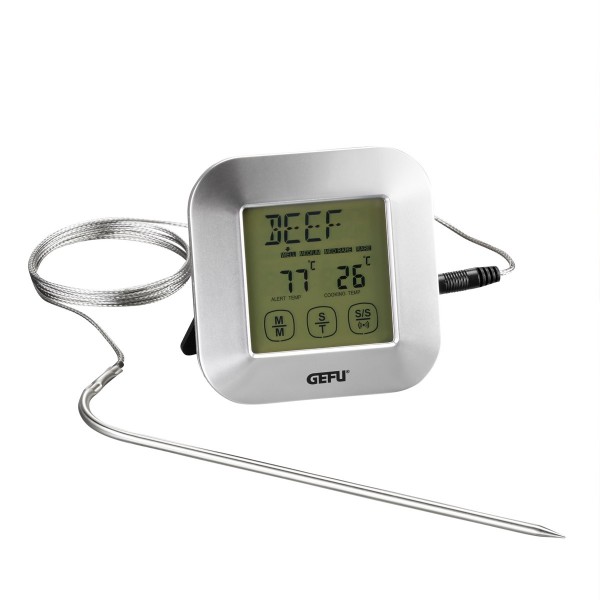 Digitales Grill-/Bratenthermometer PUNTO - Touchbedienung - inkl. Timer - 250°C