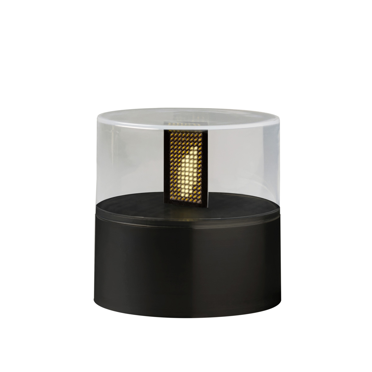 LED Dekoleuchte FLAMME - warmweiße LED - Flammeneffekt - H: 10cm - Timer -  für Außen - schwarz | Home-And-Living