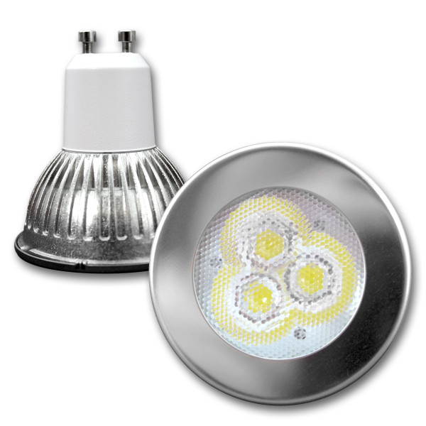 LED Spot MR16 GU10, warmweiß, 2700K, 30° NICHIA-LEDs - 3W