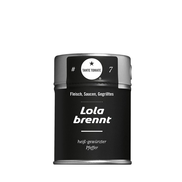 Lola brennt - Gewürzzubereitung - Für Fleisch, Saucen und Gegrilltes - 60g Streuer