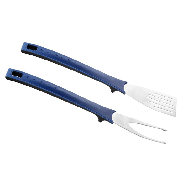 CADAC Nylon Grillwerkzeug - Wender + Gabel - Edelstahl - magnetische Griffe