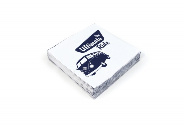 VW Collection Serviette "VW T1 THE ULTIMATE RIDE" - 20er Pack - 16,5x16,5cm - 100% recycling