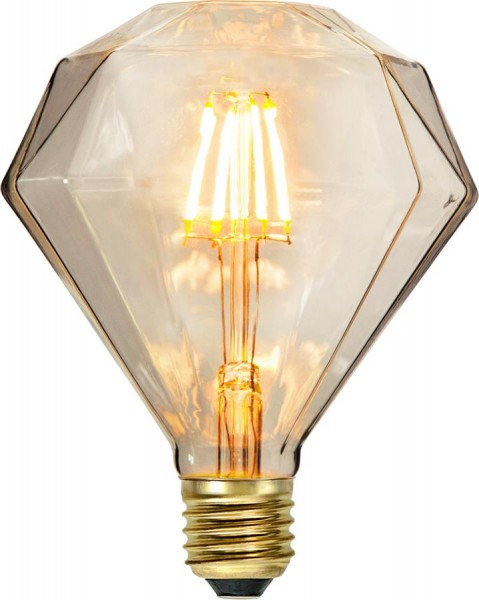 LED DEKO Leuchtmittel DIAMANT - E27 - 1,65W - warmweiss 2200K - 100lm - dimmbar