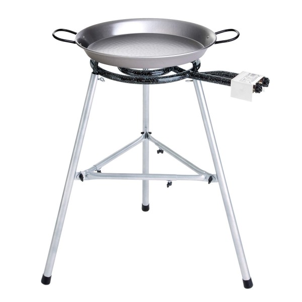 Paella Grill-Set: Comfort Line 2 - Dreibeinständer, Brenner, Pfanne, Tasche