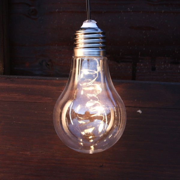 LED Lichterkette GLOW - 10 Tropfenlampen mit kleinen LED - warmweiss - Batteriebetrieb - für Innen