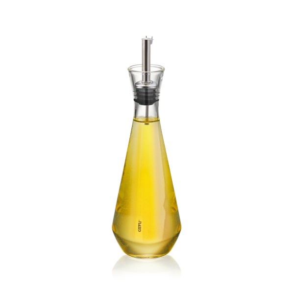 Essig-Öl Spender X-PLOSION - Kristallglas und hochwertiger Edelstahl - 0,25l - Dosierspender