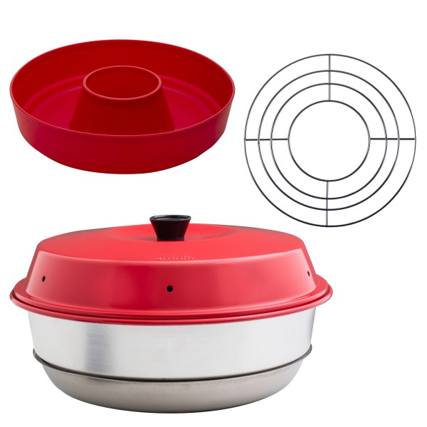 OMNIA Backofen Back-Kit 3teilig (Silikonform, Aufbackgitter)