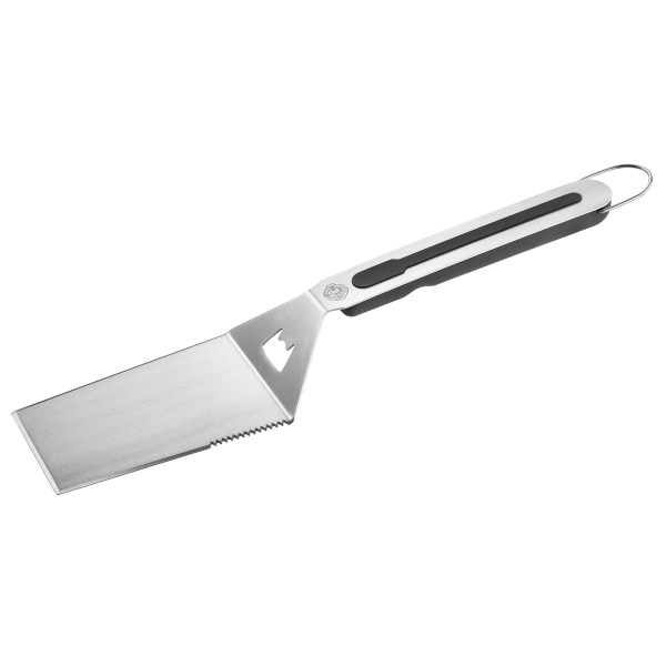 Wender BBQ - hochwertiger Edelstahl - integrierter Flaschenöffner - L: 42cm - silber, schwarz