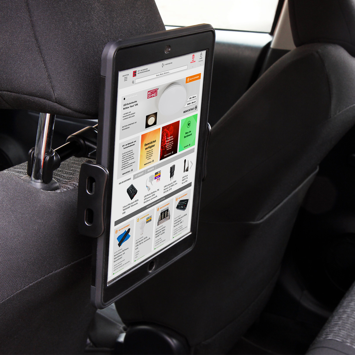 Universal Auto Tablet- und Handyhalterung für die Kopfstütze