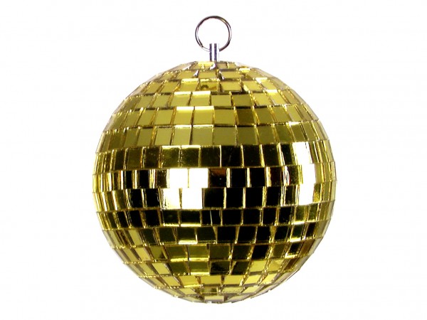 Spiegelkugel 5cm gelb- Discokugel Echtglas zur Dekoration