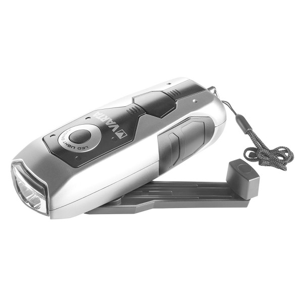 Dynamo Taschenlampe LED - mit Kurbel - 28 Lumen