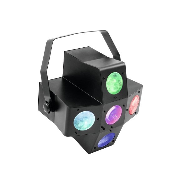 Strahlenshow PUS-7 - raumfüllender, 4farbiger Lichteffekt - Musiksteuerung, Automatik, Fernbedienung