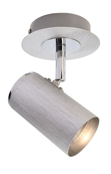Deckenaufbauleuchte INDI 1 - GU10 - Alu, gebürstet - max 50W - schwenk/neigbar