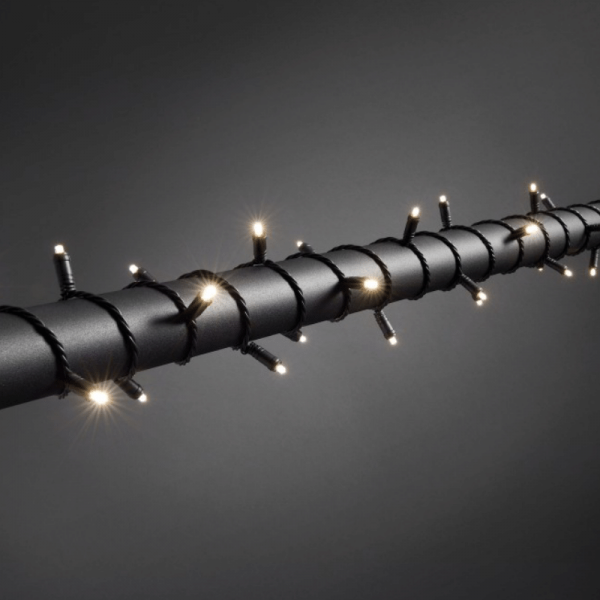 LED Microlichterkette - LED Expert - 7,9m - 80x Warmweiß - Schwarzes Softkabel - Outdoor - Dimmer