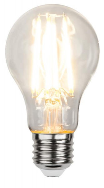 LED Tropfenlampe FILA A60 - E27 - 7,5W - WW 2700K - 1000lm - klar - dimmbar