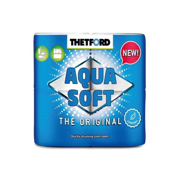 THETFORD AQUA SOFT - Toilettenpapier - superweich und schnell auflösend - ideal für Campingtoiletten
