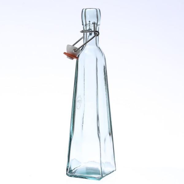 Glasflasche mit Bügelverschluss - Vorratsflasche - Recyclingglas - 360ml