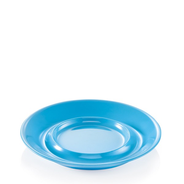 Campingbecher Untertasse SUMMER - Melamin - D: 14,5cm - blau