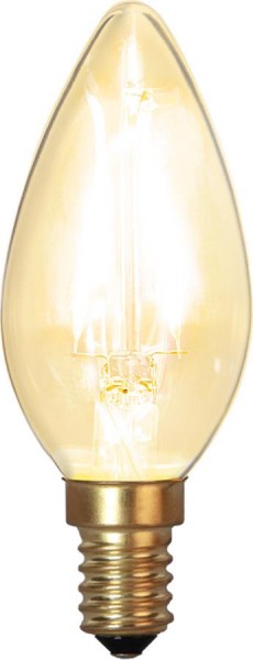 LED Kerzenlampe FILA GLOW - C35 - E14 - 1,5W - warmweiss 2100K - 120lm - klar