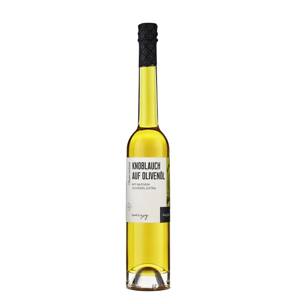 Wajos Knoblauch auf Olivenöl - Nativ Extra - 0,1 Liter Flasche