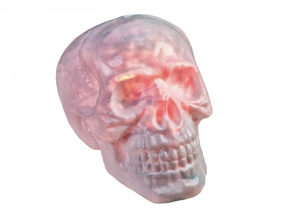 Halloween Totenschädel mit rotem Lichteffekt - 31x22x22cm - Sensorgesteuert oder mit Fernbedienung