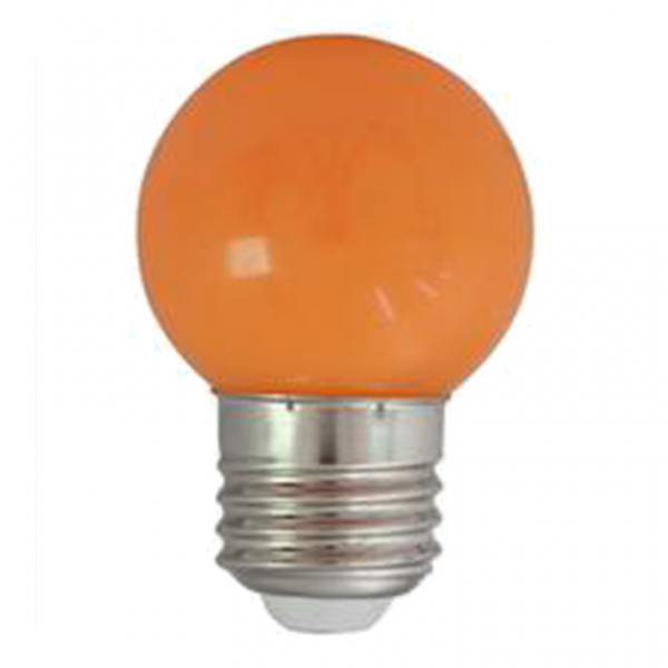 LED-Leuchtmittel | G45 - E27 | 1W | Orange