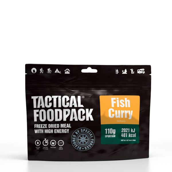 Tactical Foodpack - Asia Fischcurry mit Seehechtfilet und Reis - 110g