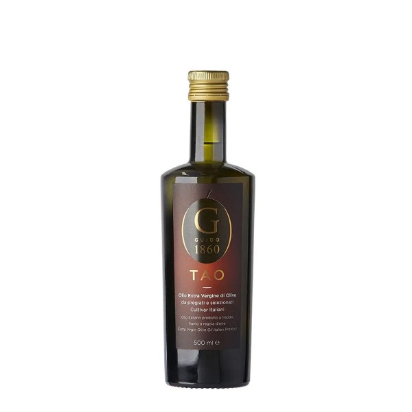 GUIDO1860 - TAO Olivenöl - extra-nativ kaltgepresst - edle Cultivar-Sorten aus Italien - 500ml