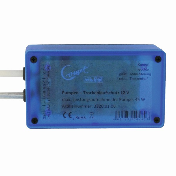 COMET Trockenlaufschutz - Für Tauchpumpen 12V - max 45W