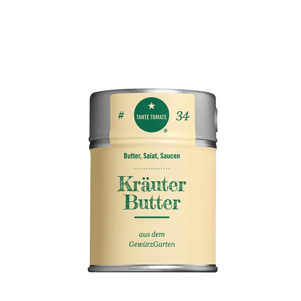 Kräuterbutter - Gewürzzubereitung - Für Butter, Salat und Saucen - 70g Streuer