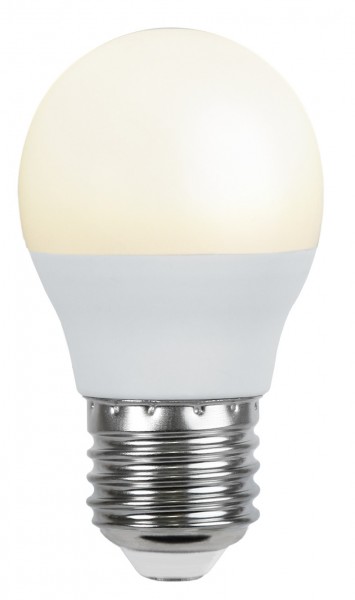 LED Kugellampe - G45 kurz - 4,8W - warmweiss 3000K - E14 - 440lm - gefrostet