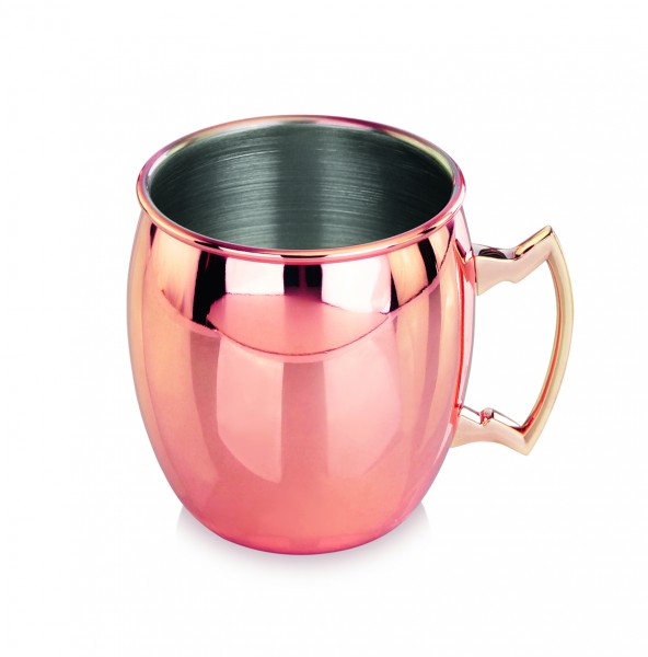 Moscow Mule Becher - kupferfarben - 0,414 Liter - Edelstahl