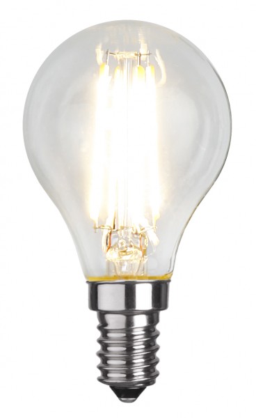 LED Tropfenlampe FILA P45 - E14 - 4W - warmweiss 2700K - 470lm - klar