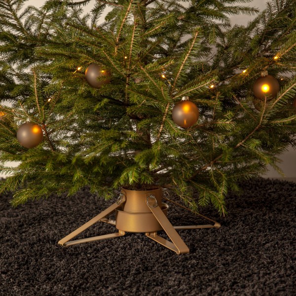 Christbaumständer FYNN - Stammdurchmesser 3,5-8,5cm - Höhe bis 2,6m - Wassertank 0,9 - gold