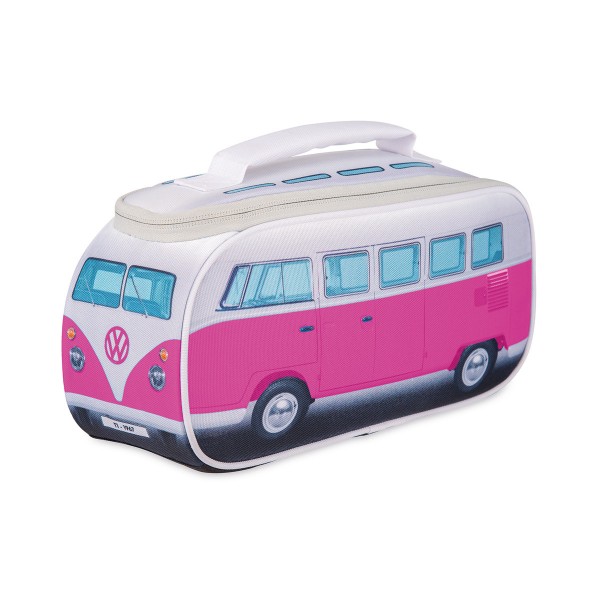 VW Collection - VW T1 Brotzeittasche PINK - 35x36x30cm - Isoliert & PU beschichtet