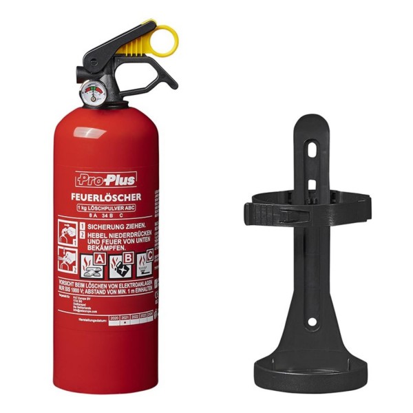 Feuerlöscher 1kg ABC Pulver + Manometer - frostbeständig