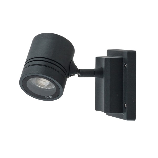 Wandleuchte BORNEO - GU10 max 10W - Aluminium Druckguss - anthrazit - schwenkbar