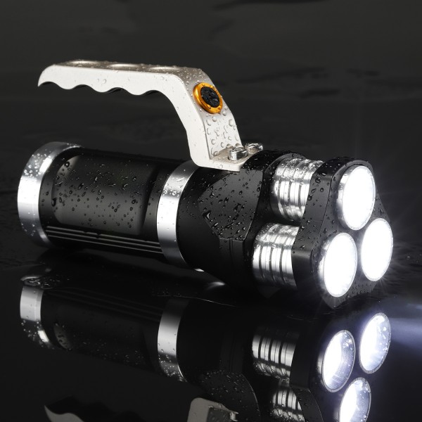 LED Handlampe - kaltweiße LED - 750lm - 16 x 4,8 x 6,3cm