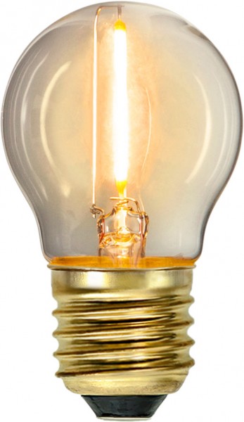 LED Leuchtmittel FILA GLOW - G45 - E27 - 0,8W - warmweiss 2100K - 70lm - klar